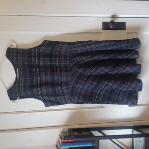 Banana Republic Blue Plaid Dress (with pockets!)